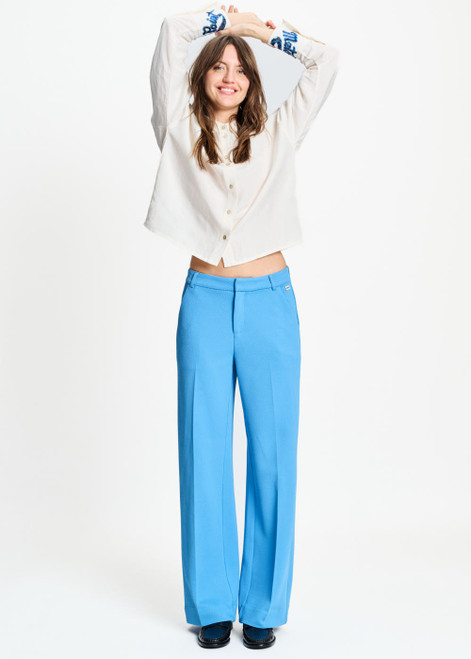 POM AMSTERDAM Blue Pants - Lara Smashing Blue | SP9511