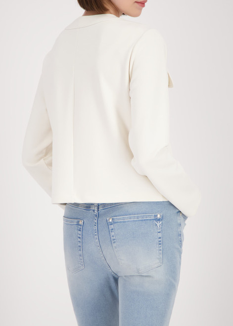 MONARI Beige Sweat Jacket With Flap Pockets | 410566