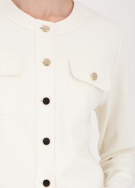 MONARI Beige Sweat Jacket With Flap Pockets | 410566