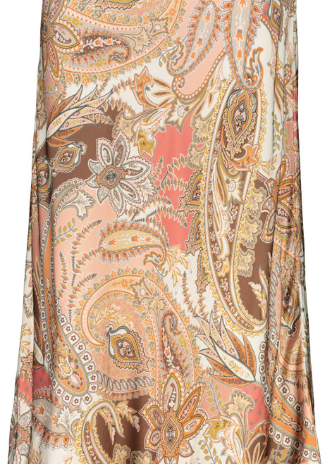 MONARI Brown Maxi Skirt With Paisley Pattern | 410568