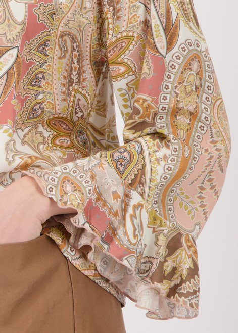 MONARI Brown Blouse With Paisley Pattern | 410570