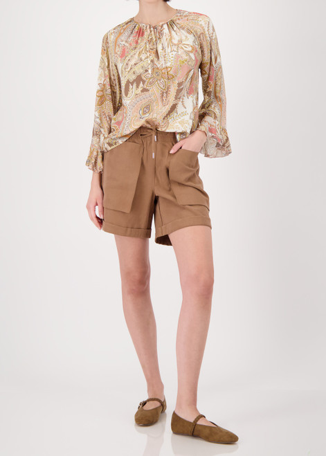 MONARI Brown Blouse With Paisley Pattern | 410570