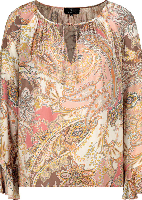 MONARI Brown Blouse With Paisley Pattern | 410570