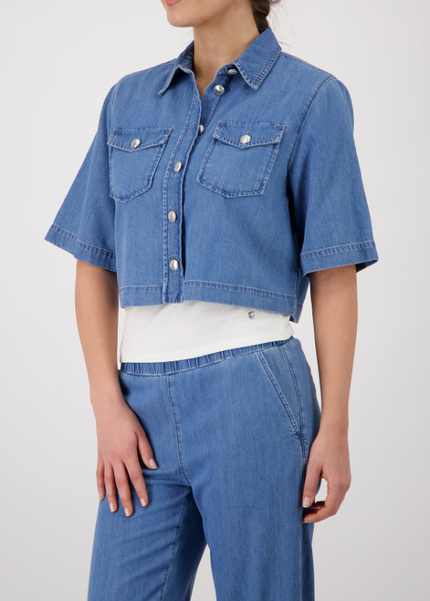 MONARI Blue Jeans Jacket With Flap Pockets | 410669