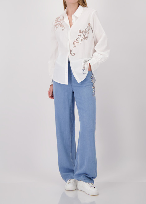 MONARI White Blouse With Embroideries | 410837