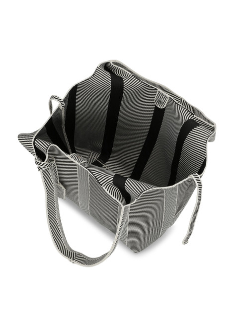 ILSE JACOBSEN HORNBAEK Milk Creme Black Knitted Bag | KNITTY01