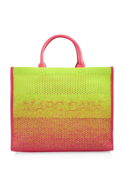 MARC CAIN SPORTS Pink Lemonade Knitted Shopper Bag With degrade Effect | AS T6.04 M59
