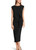 MARC CAIN Black Wrap-Look Dress