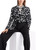 MARC CAIN Blckndwht Blazer In Techno Stretch