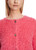 MARC CAIN Neon Soft Coral Knitted In Germany Boucle Cardigan