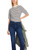 MARC CAIN Bright Ecru Striped T-Shirt