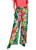MARC CAIN Deep Moss Winnipeg Palazzo Floral Trousers