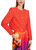 MARC CAIN Bright Tomato Short Jacket With Decorative Buttons