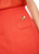 MARC CAIN Bright Tomato Feminine Mini Skirt With Lurex