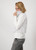 MONARI Chalk Striped Fur Vest