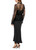 MARC CAIN Black Blouse Made From Voile Lace