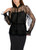 MARC CAIN Black Blouse Made From Voile Lace