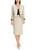MARC CAIN Shiny Sand Skirt With Glitter Details