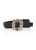 MARC CAIN Black Waist Belt With Rhinestone Buckle