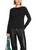 Marc Cain Black Slim Fit T-Shirt with Extra-Long Sleeves and Crew Neck.