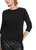 Marc Cain Black Slim Fit T-Shirt with Extra-Long Sleeves and Crew Neck.