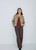 YERSE Sand Reversible Check Coat