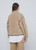 YERSE Beige Faux Shearling Toggle Coat