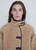YERSE Beige Faux Shearling Toggle Coat