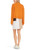 MARC CAIN COLLECTIONS Bright Pumpkin Casual Cashmere Cardigan | YC 39.03 M68