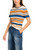 MARC CAIN COLLECTIONS Bright Pumpkin Rethink Together Striped Sweater | YC 41.05 M06