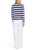 MARC CAIN ADDITIONS Deep Royal Blue Striped Cardigan "Rethink Together" | YA 39.05 M12