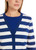 MARC CAIN ADDITIONS Deep Royal Blue Striped Cardigan "Rethink Together" | YA 39.05 M12