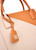 MARC CAIN COLLECTIONS Bright Pumpkin Rethink Together Satchel Bag With Patch | YC TJ.01 L15