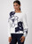 MONARI Off-White Knitted Jumper With Floral Print | 409475