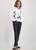 MONARI Off-White Knitted Jumper With Floral Knit | 409469