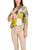 MARC CAIN COLLECTIONS Deep Pearl Blouse With Floral Pattern | YC 51.01 W12
