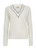 MOS MOSH Ecru Relena Prep V-Neck Knit | 168690