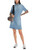 MARC CAIN SPORTS Baby Blue Short Rethink Together Shirt Dress | YS 21.09 D06