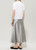 LUISA CERANO Gray Satin Skirt | 518279/3710-0151