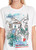 MARC CAIN COLLECTIONS White 100% Cotton T-Shirt With Print | YC 48.10 J56