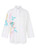 MARC CAIN COLLECTIONS White Organic Cotton Shirt Blouse With Print | YC 51.34 W94