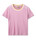 MOS MOSH Begonia Pink Mmphila O-Ss Stripe Tee | 159190