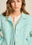 POM Quilted Aqua Blue Jacket | SP7785