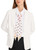 MARC CAIN COLLECTIONS Off-White Blazer With Hand-Stitching Details | YC 34.09 W56