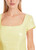 MARC CAIN GLAM Bright Vanilla Plain Mini Dress With Wide Neckline | YG 21.22 W85