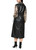 MARC CAIN COLLECTIONS Black Leather Maxi Dress With V-Neck | ZC 21.12 L04