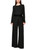 MARC CAIN GLAM Black Wolin Wide Trousers | ZG 81.05 W90