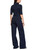 MARC CAIN SPORTS Navy Basic Shirt In Stretch Cotton | ZS 48.04 J50