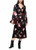 MARC CAIN COLLECTIONS Black Silk Dress With Floral Print | ZC 21.10 W28