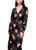 MARC CAIN COLLECTIONS Black Silk Dress With Floral Print | ZC 21.10 W28